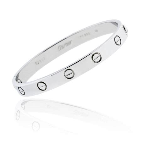 cartier love bracelet sterling silver|cartier love bracelet inside engraving.